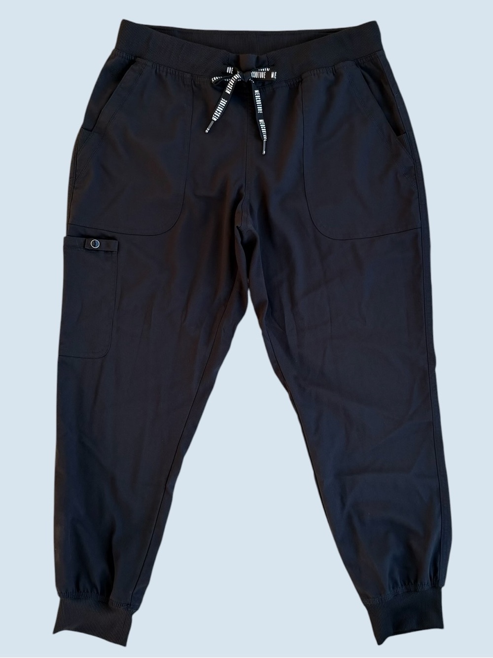 MedCouture Touch Black Soft Cargo Joggers Performance Stretch Scrub Pants, MP